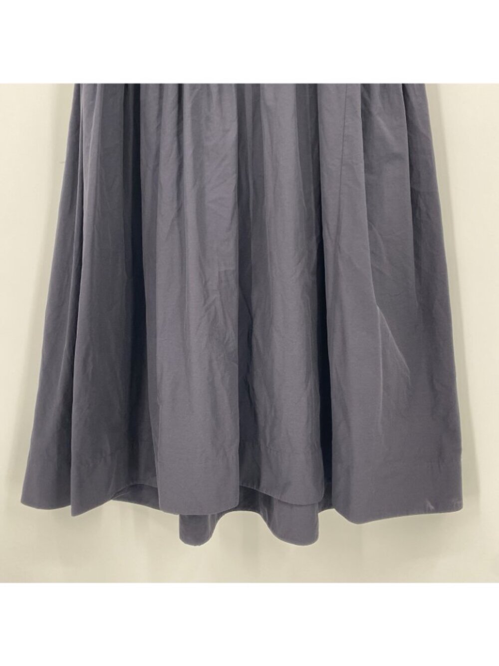COS Size L Navy Blue Midi Dress Sleeveless Contrast Gathered Tiered Minimalist - Picture 10 of 16